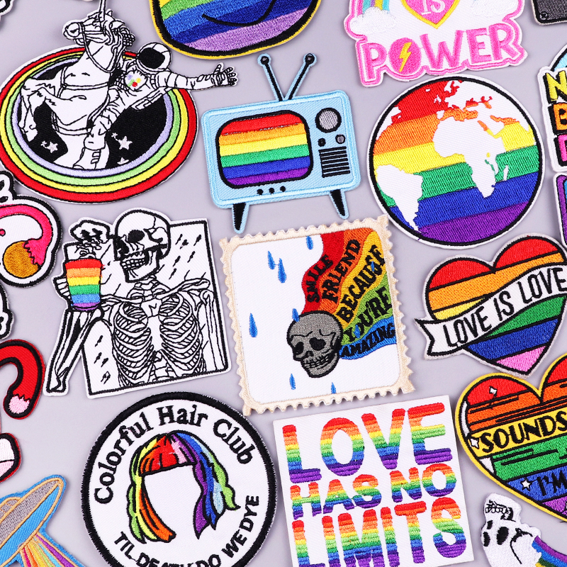 Velcro Sew On - Gay Pride LGBT Patch Love is