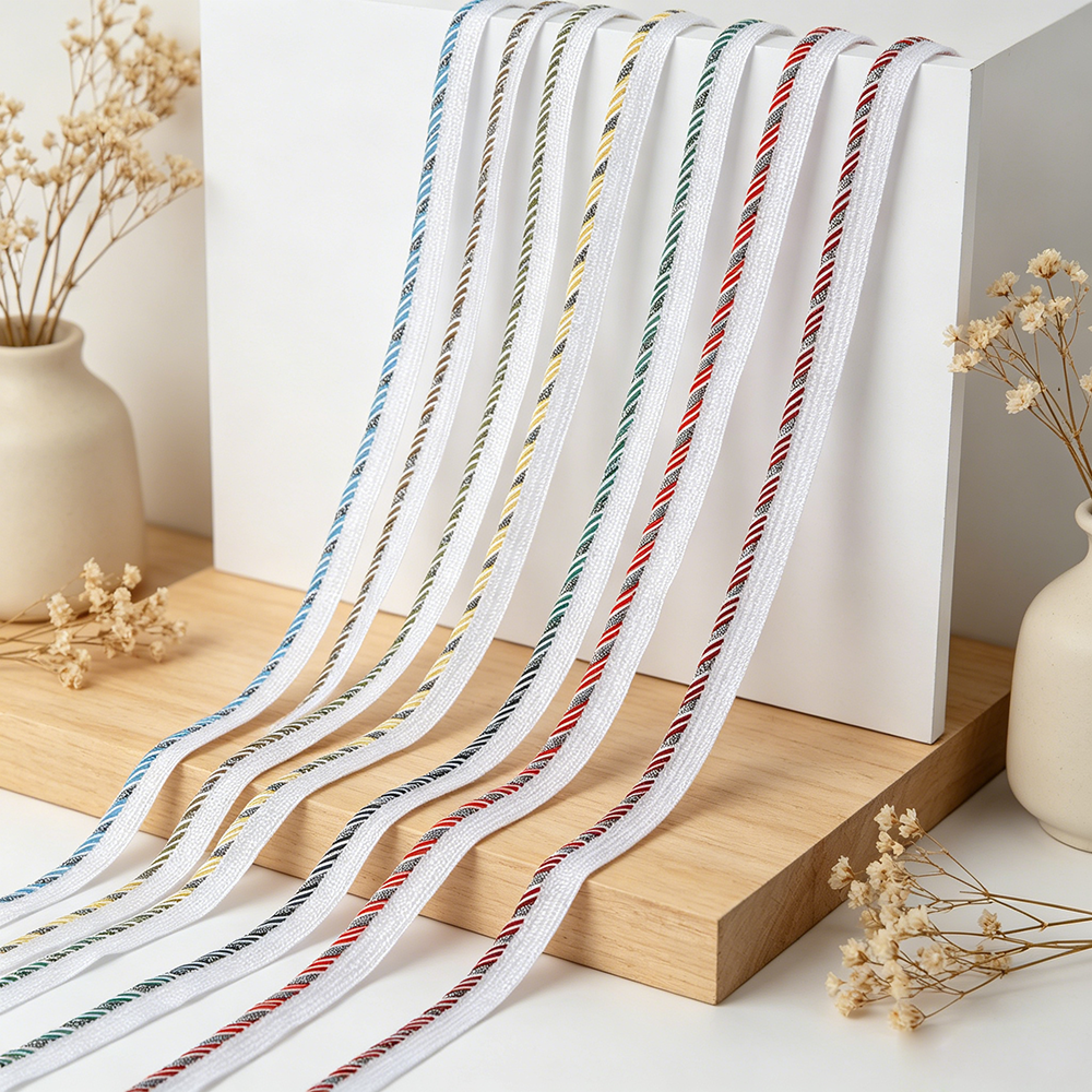 Textile And Sewing Supply - 5m/16.4ft each pack White Base Multicolor