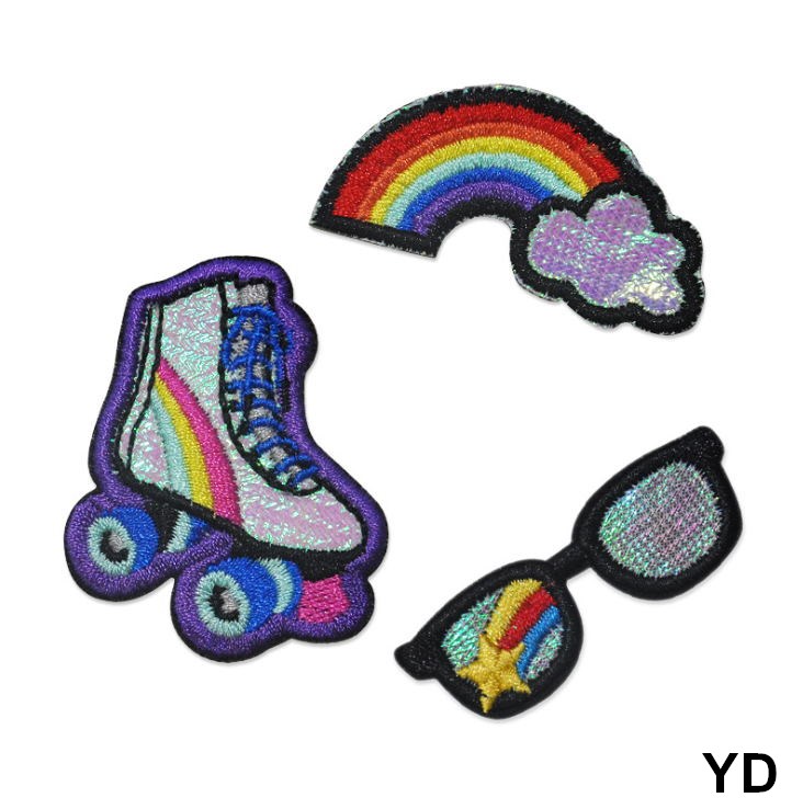 10 Pcs Rainbow Embroidered Pat – Sewing Id Bewertung und Preis