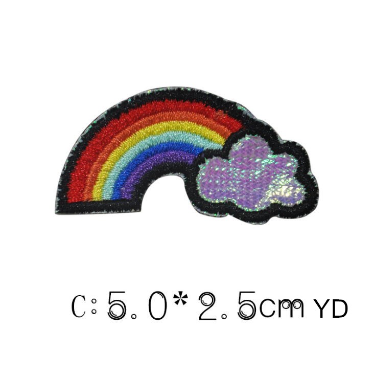 10 Pcs Rainbow Embroidered Pat – Sewing Id Bewertung und Preis