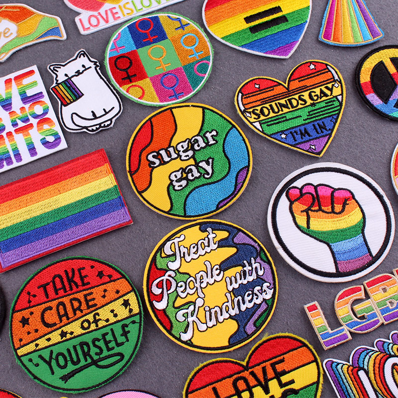 Rainbow Patches On Clothes Gay – Velcro Sew On Bewertung und Preis