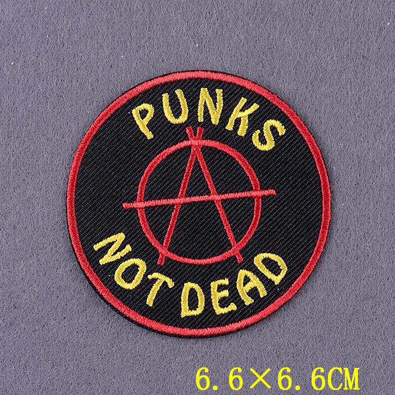 Iron On Patch Punk'S Not Dead  – Velcro Sew On Bewertung und Preis