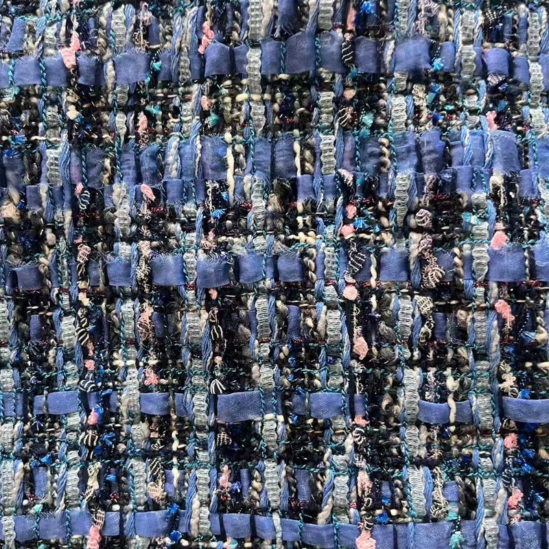 Blue Yarn-dyed Heavy Industry  – Sewing Tweed Fabric Bewertung und Preis