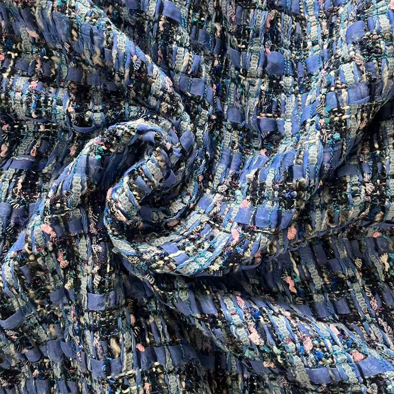 Blue Yarn-dyed Heavy Industry  – Sewing Tweed Fabric Bewertung und Preis