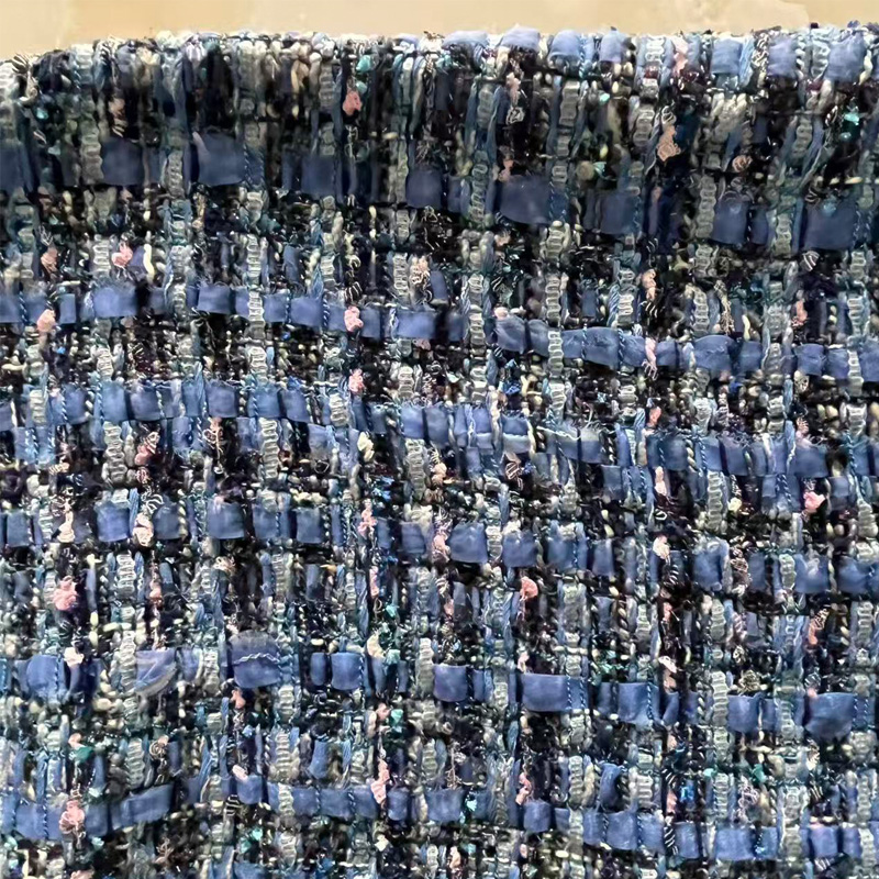 Blue Yarn-dyed Heavy Industry  – Sewing Tweed Fabric Bewertung und Preis