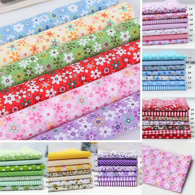 Vibrant 7 Color Patchwork Cott – Textile And Sewing Supply Bewertung und Preis