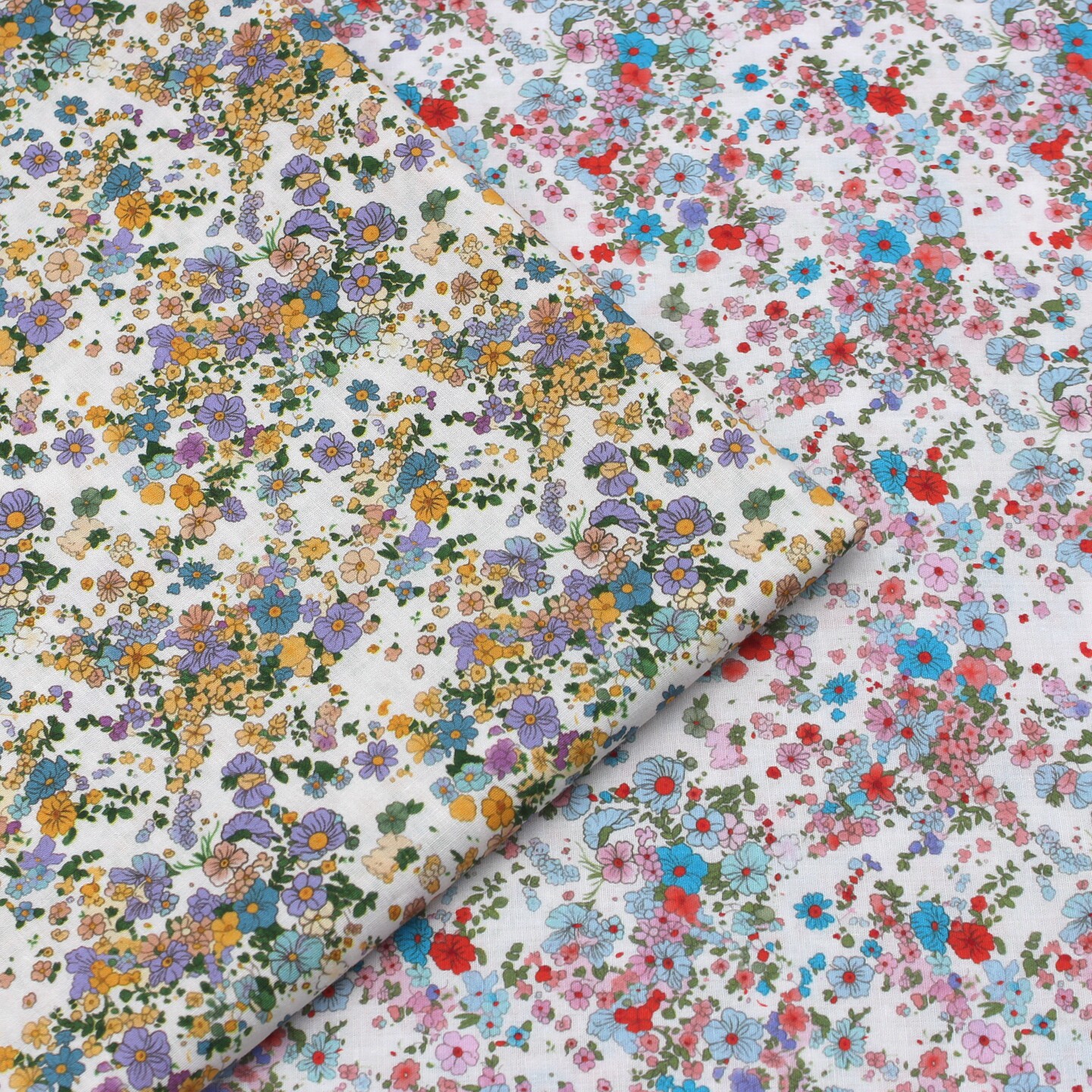 Vintage Floral 100% Cotton Fab – Vintage Sewing Textile Bewertung und Preis