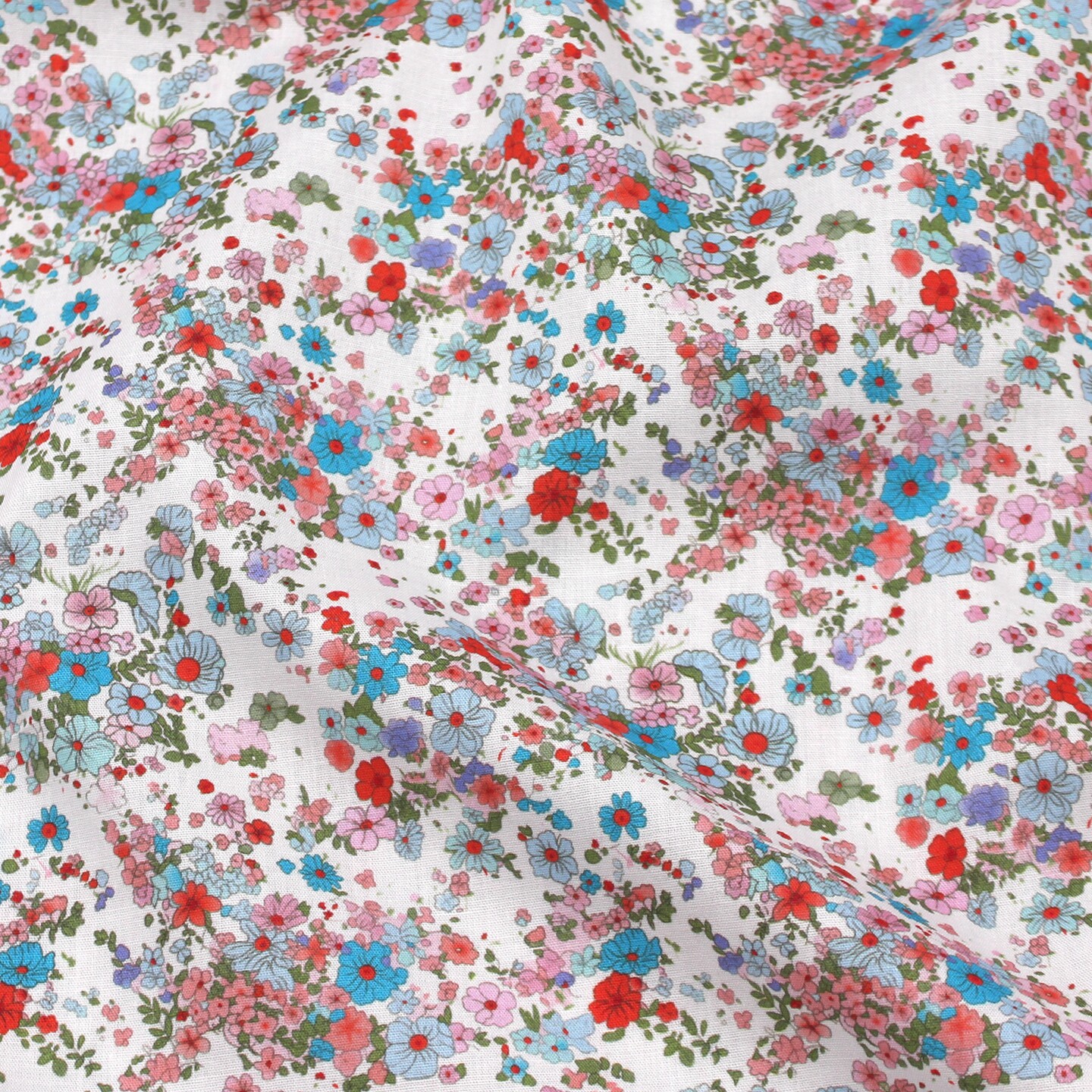 Vintage Floral 100% Cotton Fab – Vintage Sewing Textile Bewertung und Preis