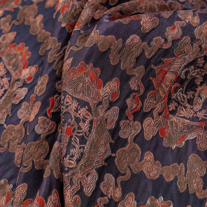 Purple Red Rayon Floral Jacqua – Sewing Fabric Bewertung und Preis