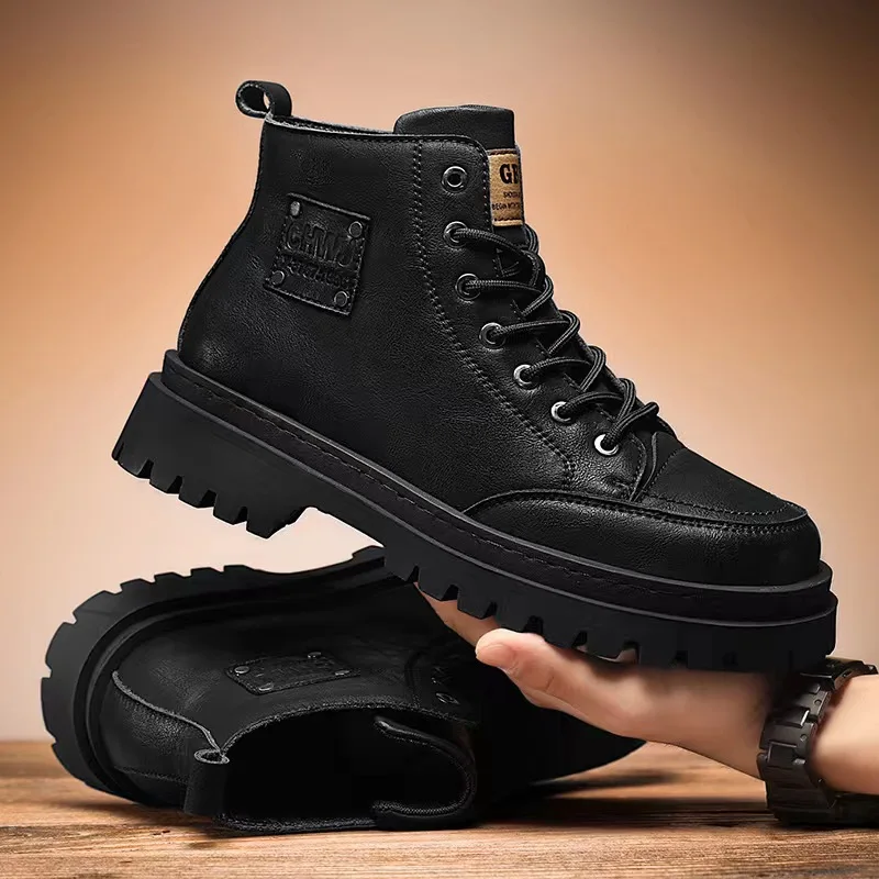 High Quality Men's Boots Platf – Sewing Nylon Bewertung und Preis