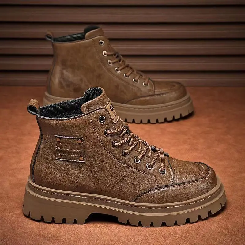 High Quality Men's Boots Platf – Sewing Nylon Bewertung und Preis