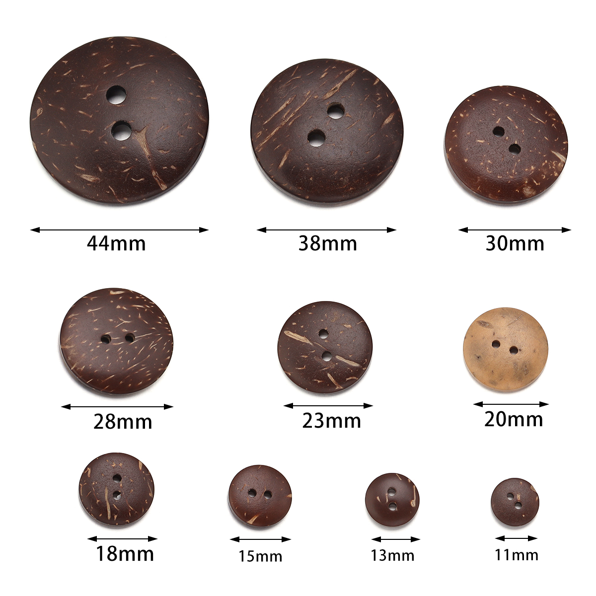 10-100Pcs Natural Coconut Shel – Sewing Art Bewertung und Preis