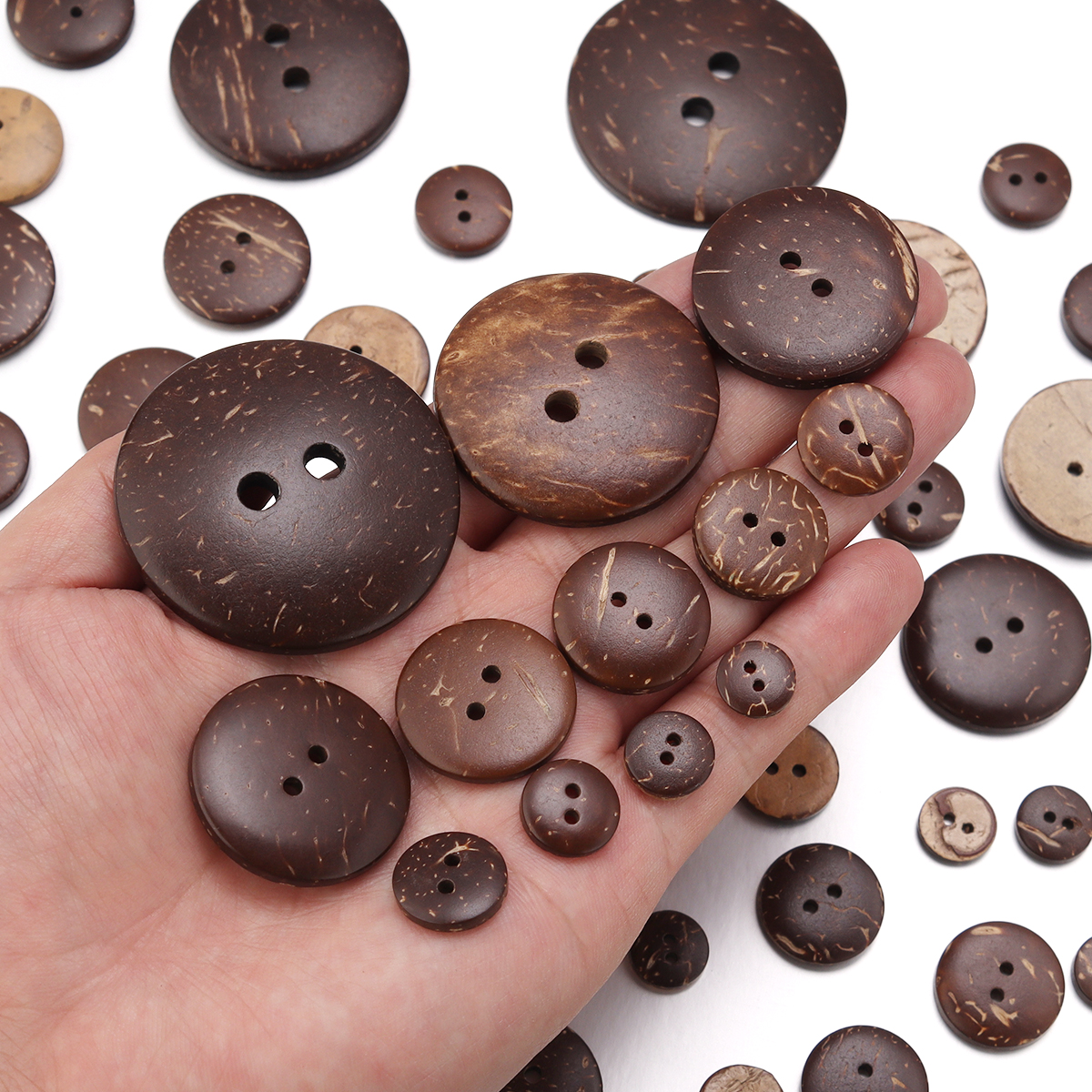 10-100Pcs Natural Coconut Shel – Sewing Art Bewertung und Preis
