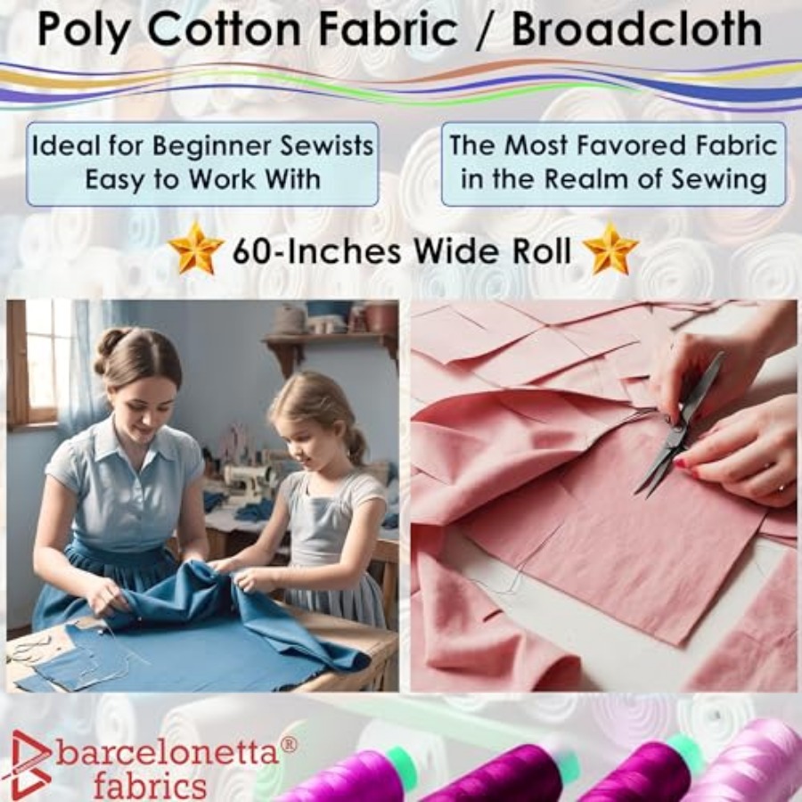 Poly Cotton Fabric for Sewing  – Sewing Fabric Bewertung und Preis