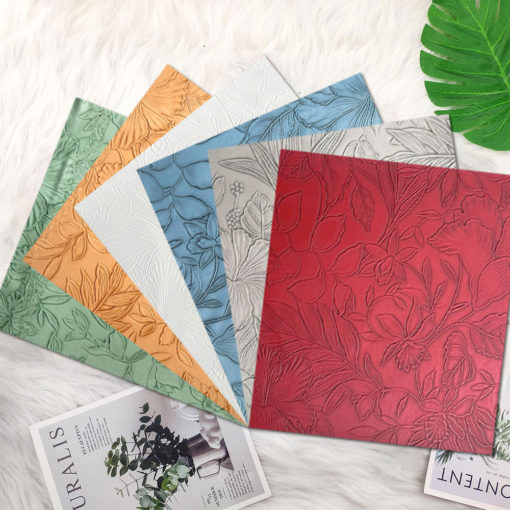 Vintage Flower Embossed Faux L – Vintage Sewing Textile Bewertung und Preis