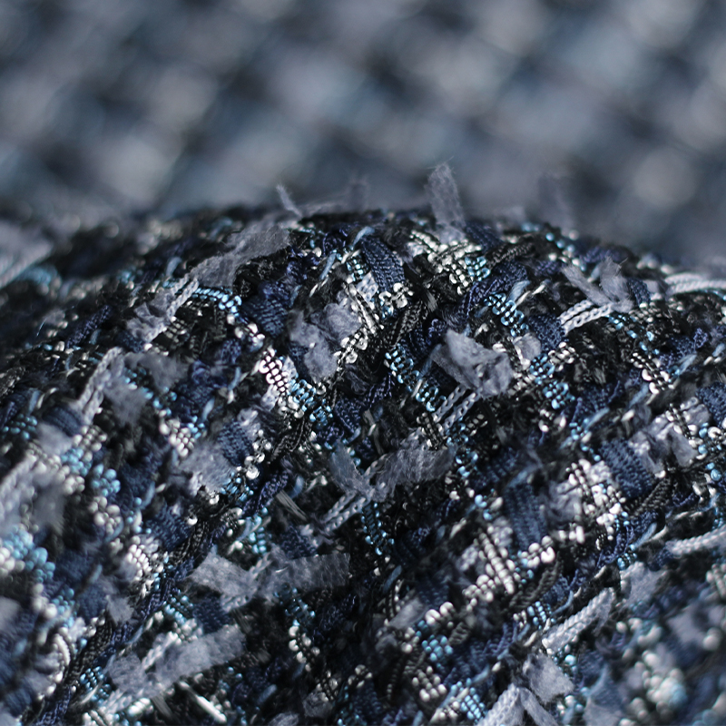 Red raspberry 550g Deep blue g – Sewing Tweed Fabric Bewertung und Preis