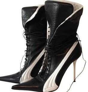 Black and red leather sexy lea – Sewing Nylon Bewertung und Preis