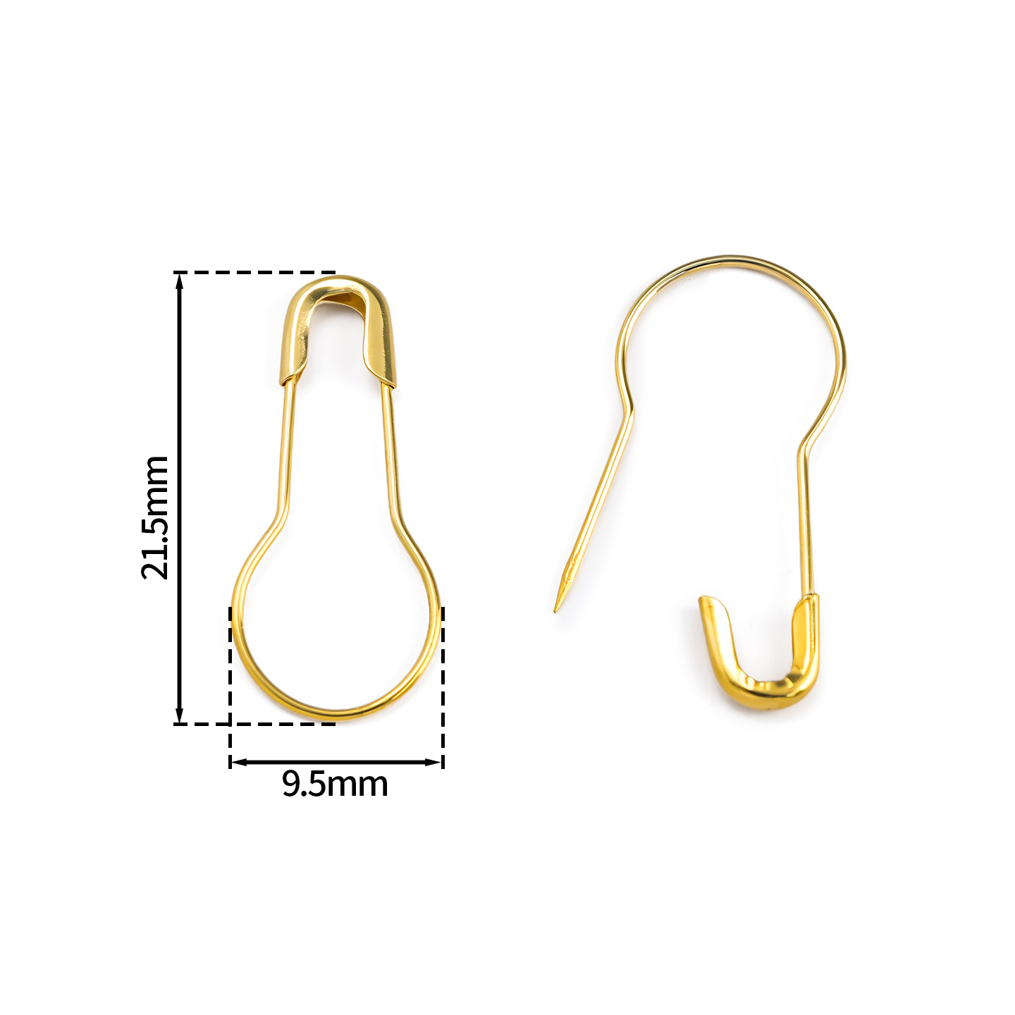 100Pcs/Lot Metal Gourd Safety  – Sewing Art Bewertung und Preis