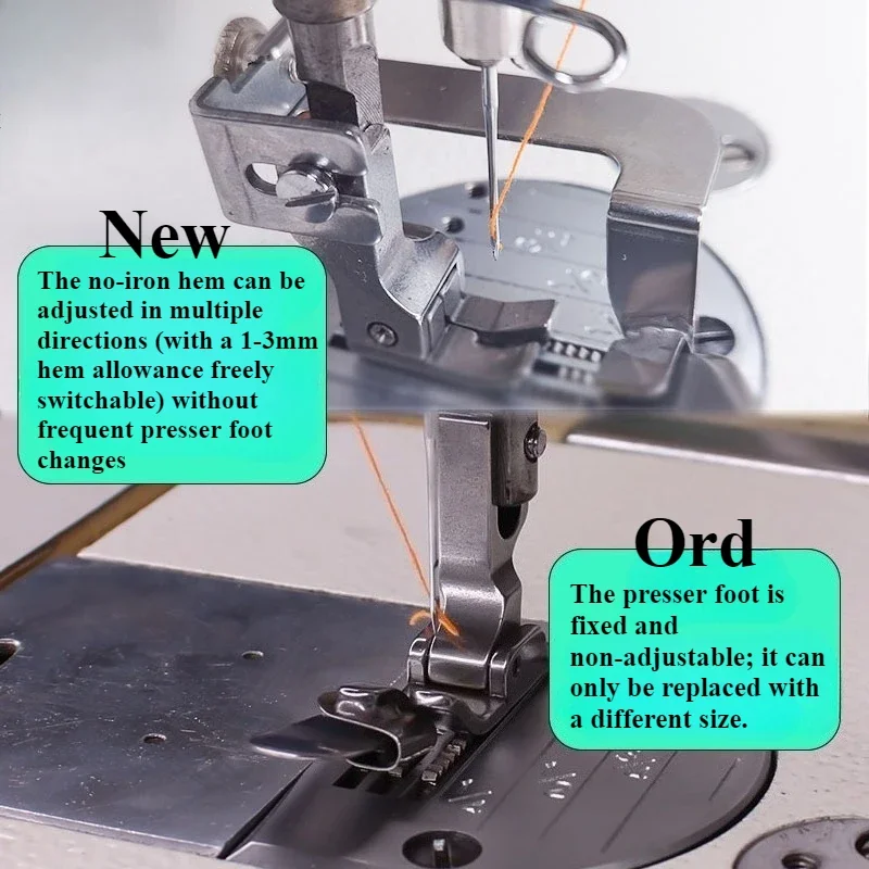 Adjustable No-Iron Hemmer Foot – Sewing Hemming Bewertung und Preis
