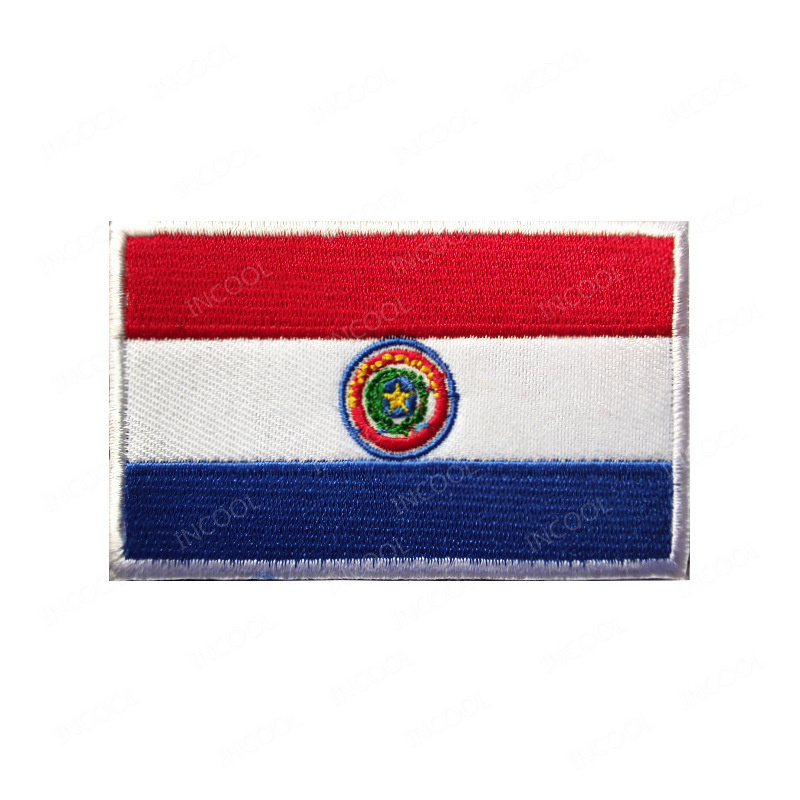 Paraguay Flag Embroidered Patc – Velcro Sew On Bewertung und Preis