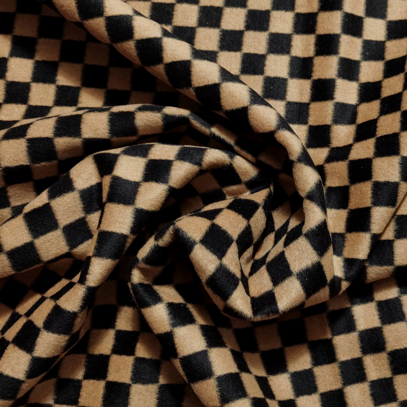 Classic Checkerboard Woolen Fa – Sewing Tweed Fabric Bewertung und Preis