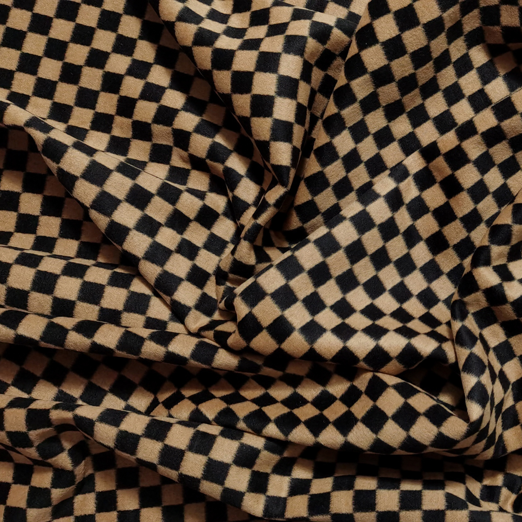 Classic Checkerboard Woolen Fa – Sewing Tweed Fabric Bewertung und Preis
