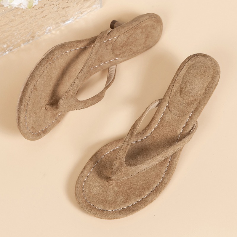 Women Brown Heeled Sandals wit – Sewing Nylon Bewertung und Preis