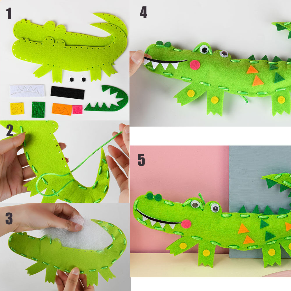 Cartoon Animal Sewing Craft Ki – Textile Sewing Kit Bewertung und Preis