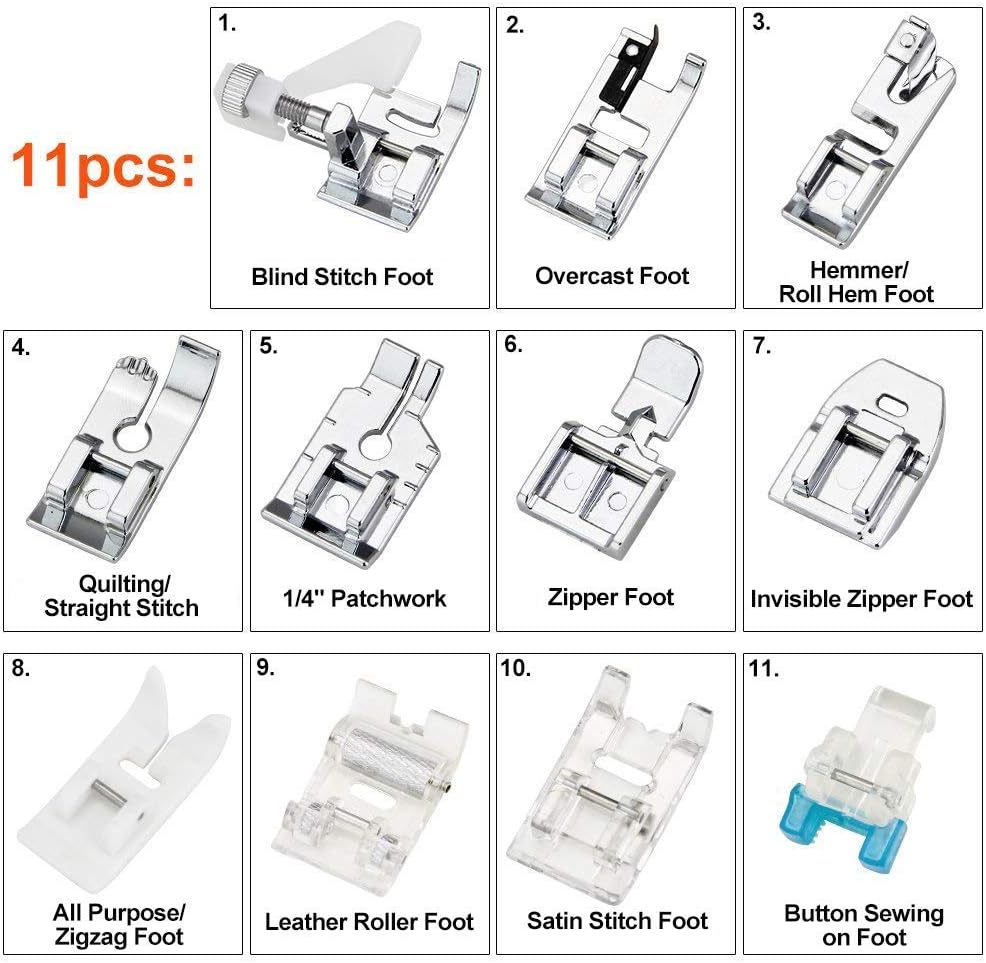 11Pcs Presser Feet Set - Walki – Textile Sewing Kit Bewertung und Preis
