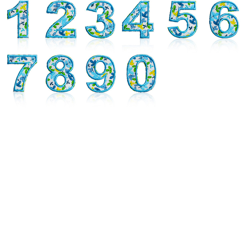 10 Pcs Blue Color Number Alpha – Sewing Id Bewertung und Preis