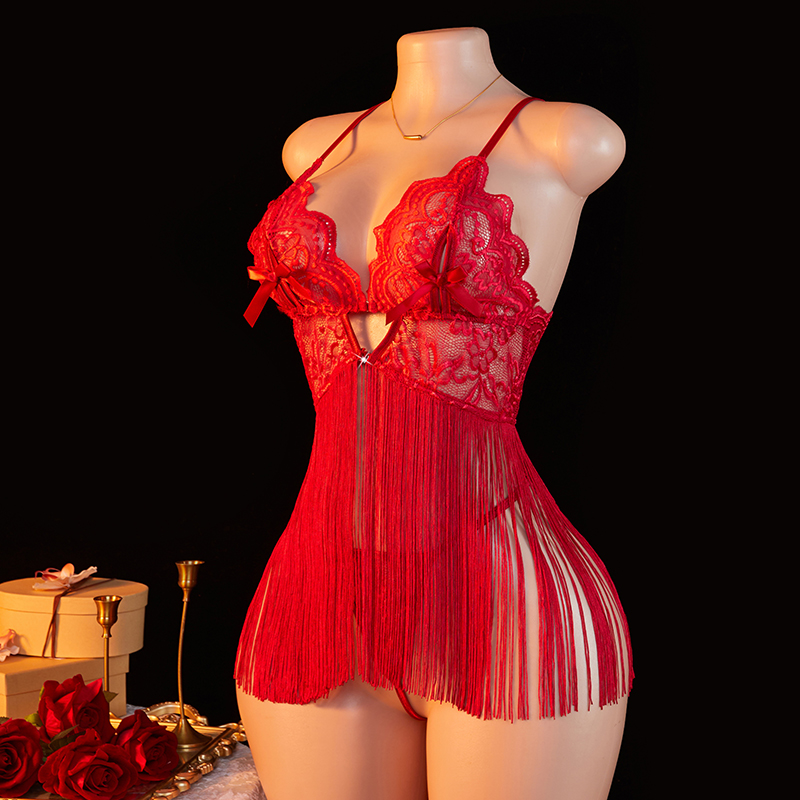 Transparent Lace Women Red Str – Sewing Nylon Bewertung und Preis