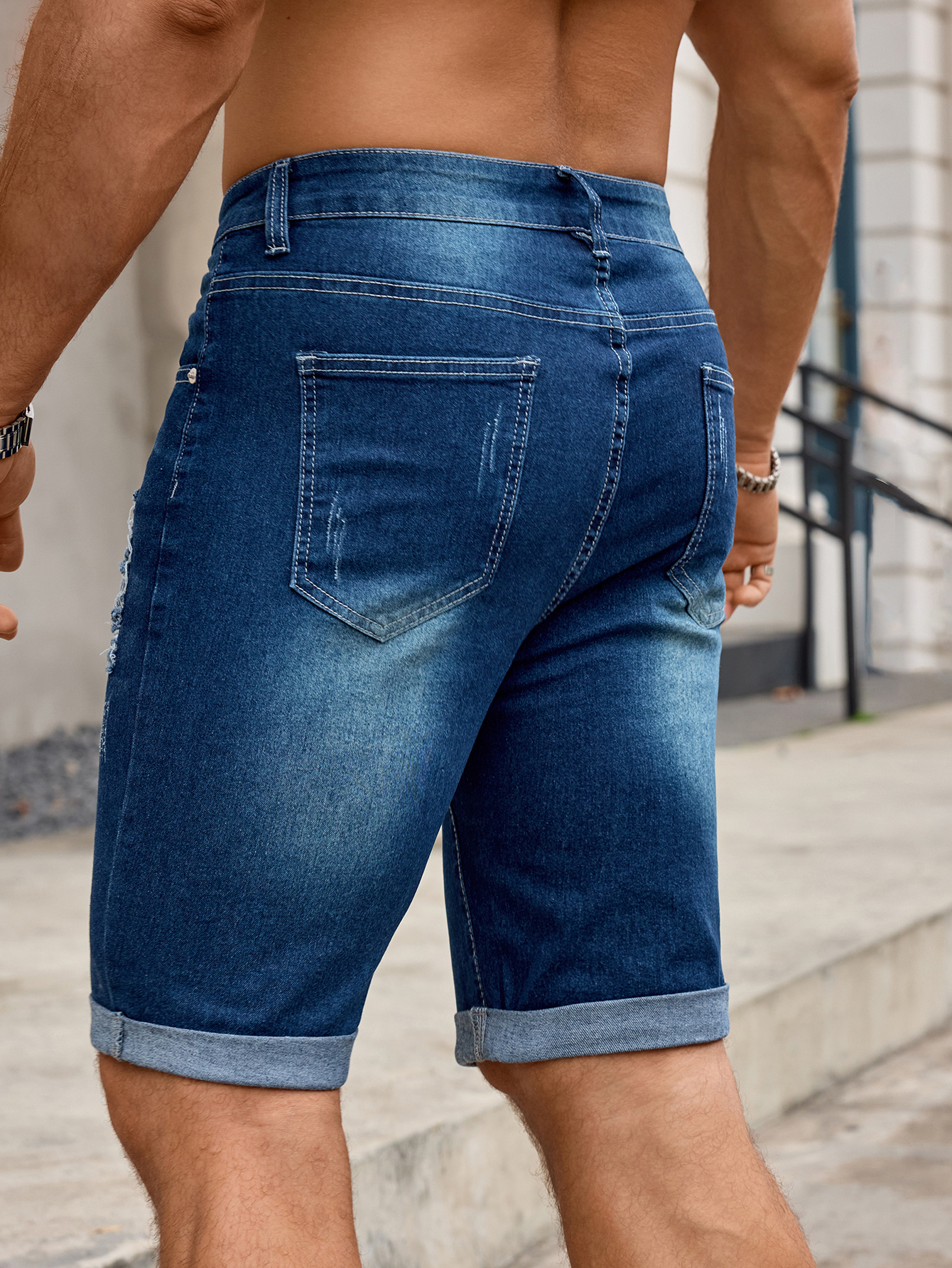 Men Denim Trousers Jeans Short – Sewing Hemming Bewertung und Preis