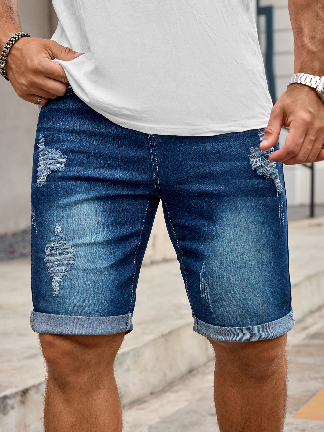 Men Denim Trousers Jeans Short – Sewing Hemming Bewertung und Preis