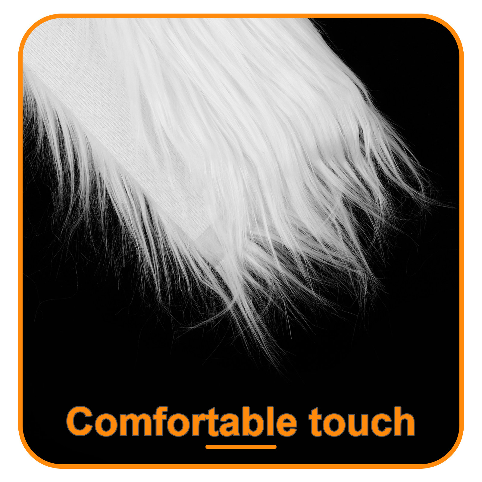 2Pcs Square Long Hair Faux Fab – Sewing Textiles Bewertung und Preis