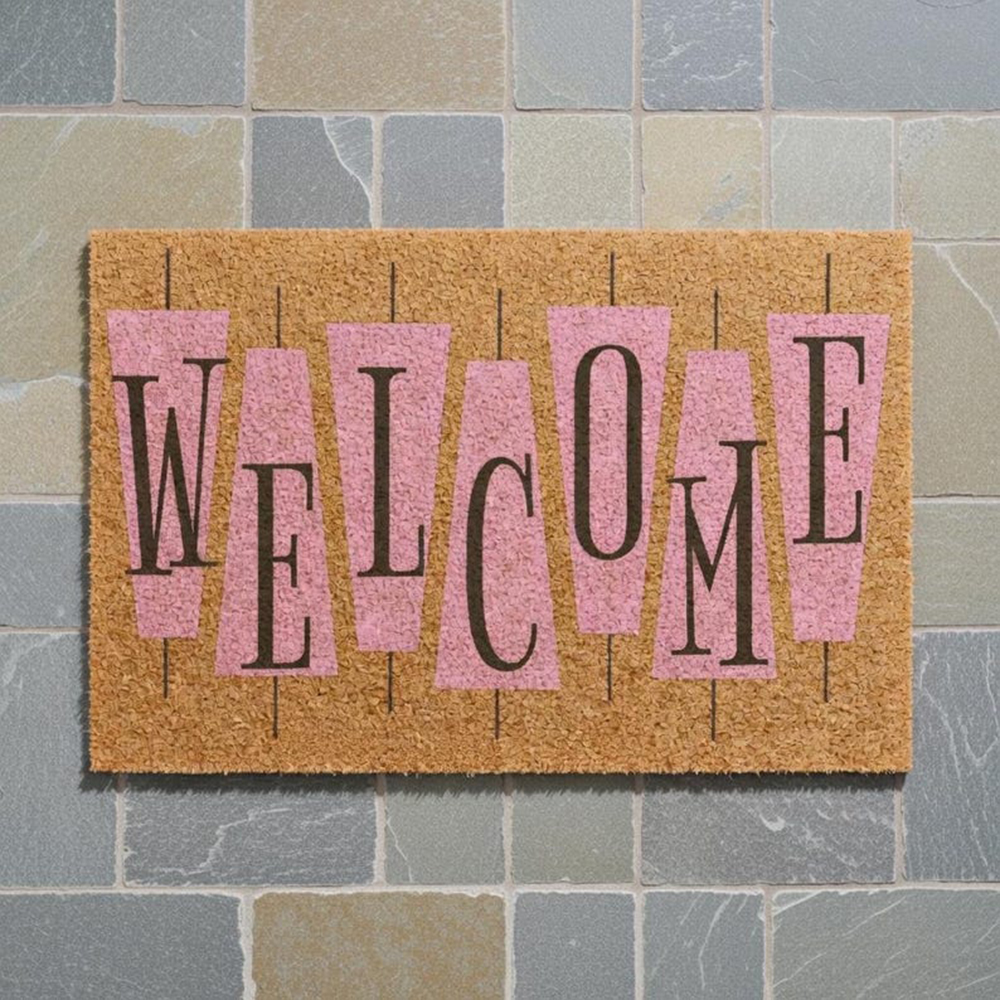 Retro Pink Cute Doormat Welcom – Century Textile & Sewing Supply Avenue C North Saskatoon Sk Bewertung und Preis