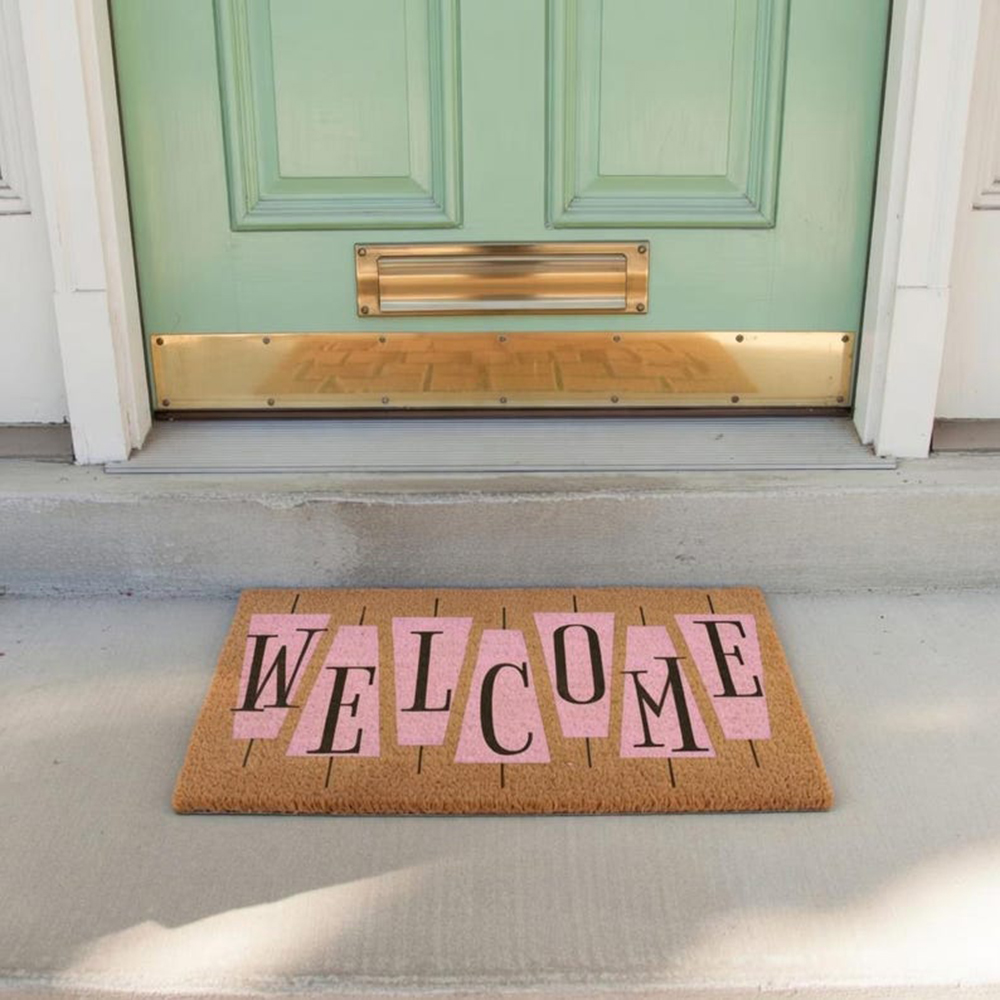 Retro Pink Cute Doormat Welcom – Century Textile & Sewing Supply Avenue C North Saskatoon Sk Bewertung und Preis