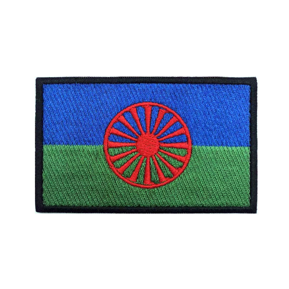 Rom Gypsy Flag Of The Romani   – Velcro Sew On Bewertung und Preis
