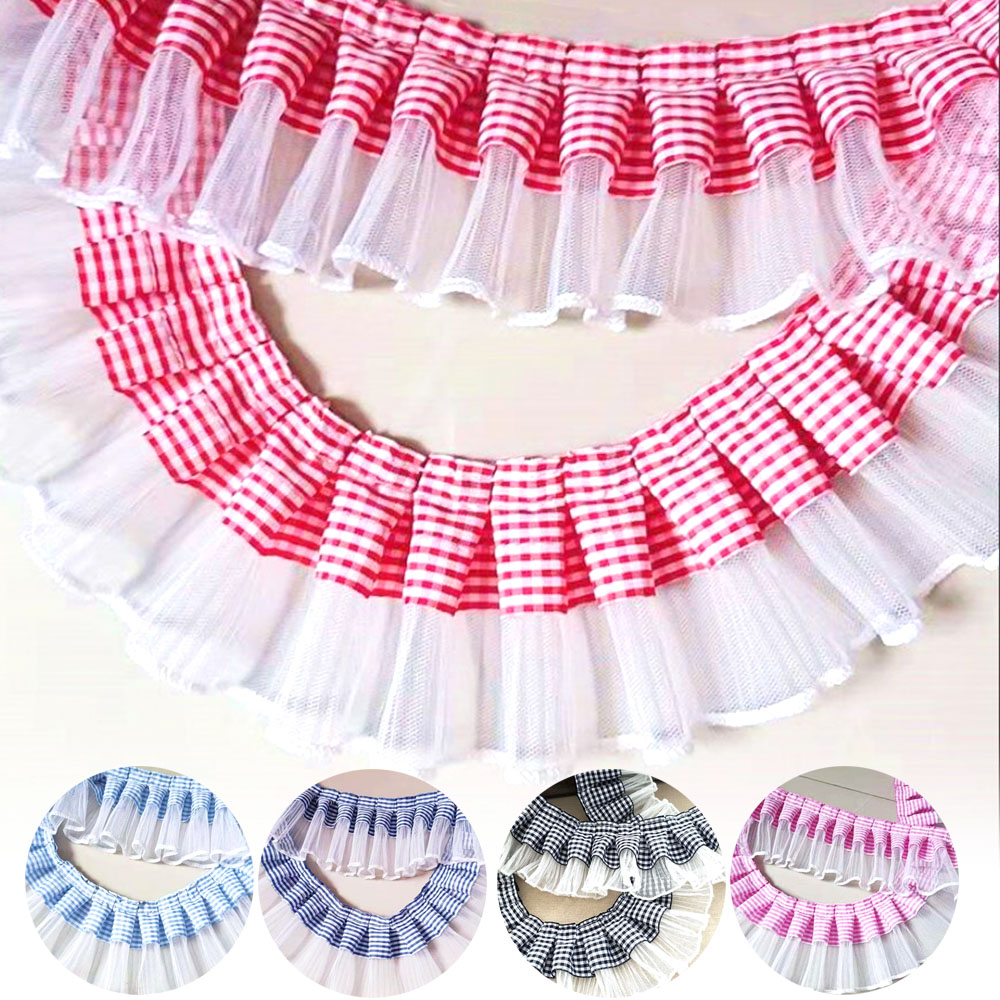 7CM Wide Plaid Pleated Cloth T – Textile And Sewing Supply Bewertung und Preis