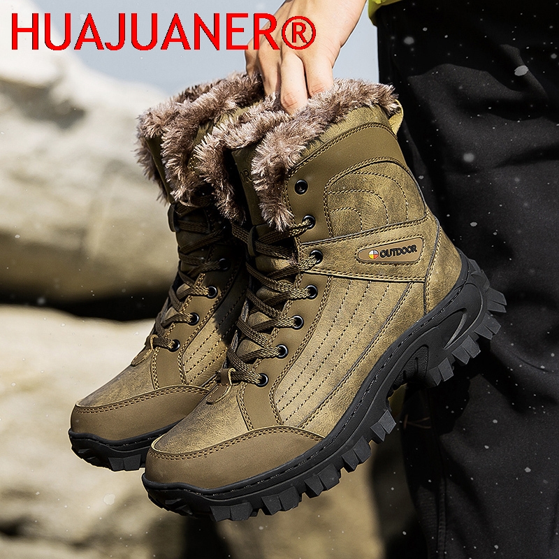 Men Winter Snow Boots Platform – Sewing Nylon Bewertung und Preis