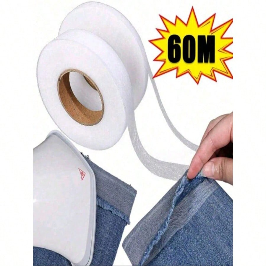 1Roll 60M Iron-On Hemming Tape – Hem Tape Fusible Bewertung und Preis