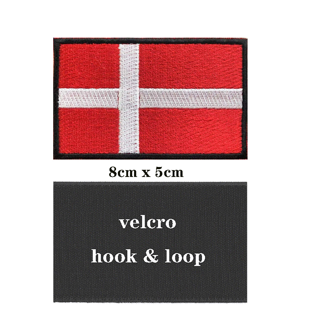 1PC Danish Flag Denmark Embroi – Velcro Sew On Bewertung und Preis