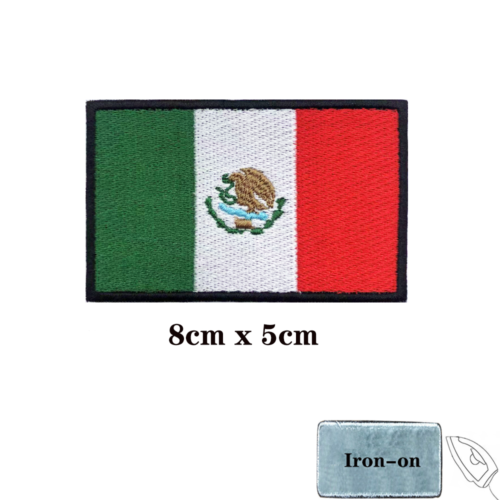 Mexican flag Mexico Patches Ar – Velcro Sew On Bewertung und Preis