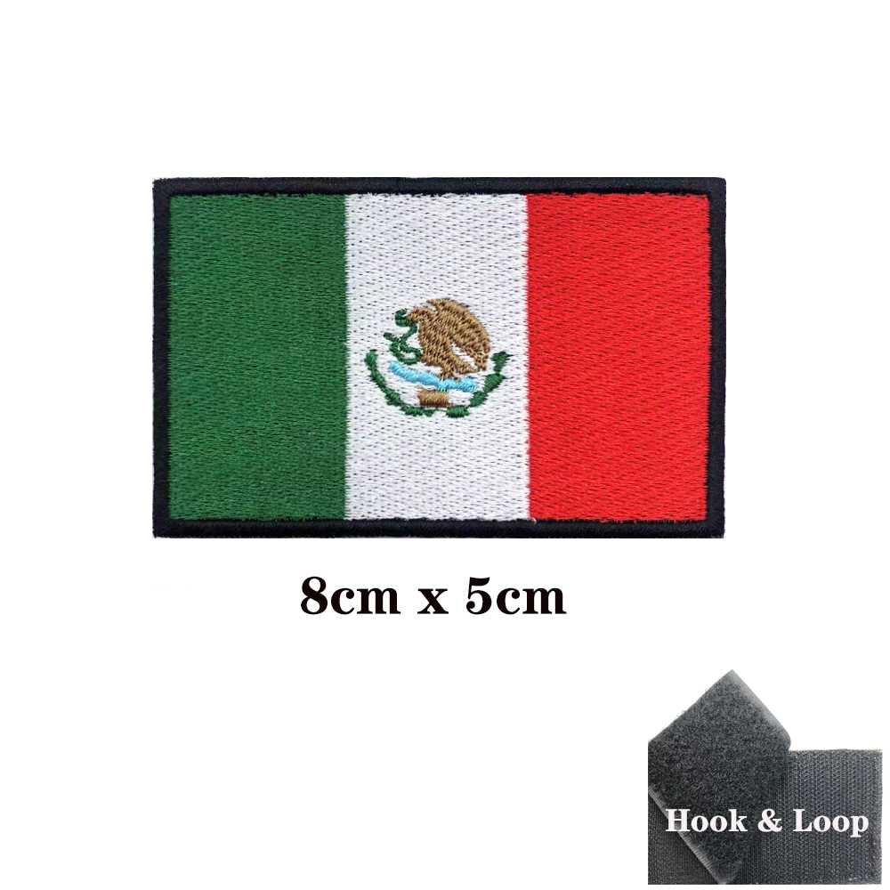 Mexican flag Mexico Patches Ar – Velcro Sew On Bewertung und Preis