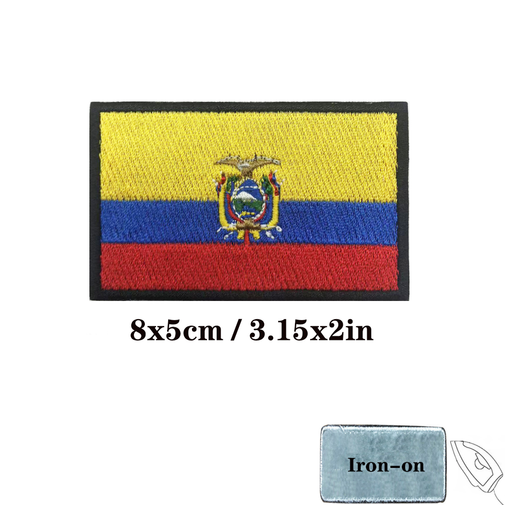 1PC Ecuadorian flag Ecuador Pa – Velcro Sew On Bewertung und Preis