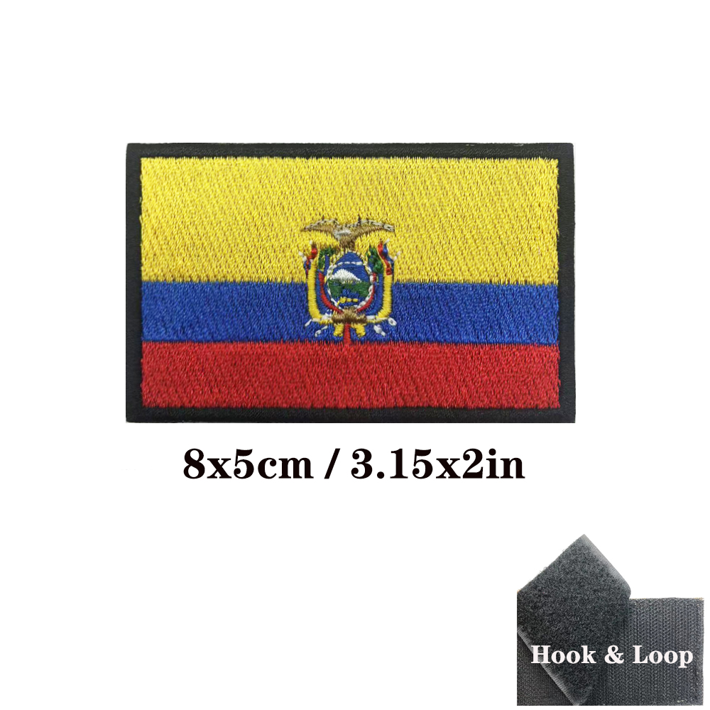 1PC Ecuadorian flag Ecuador Pa – Velcro Sew On Bewertung und Preis