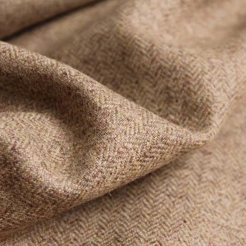 Redraspberry Camel Herringbone – Sewing Tweed Fabric Bewertung und Preis
