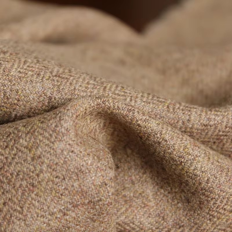 Redraspberry Camel Herringbone – Sewing Tweed Fabric Bewertung und Preis